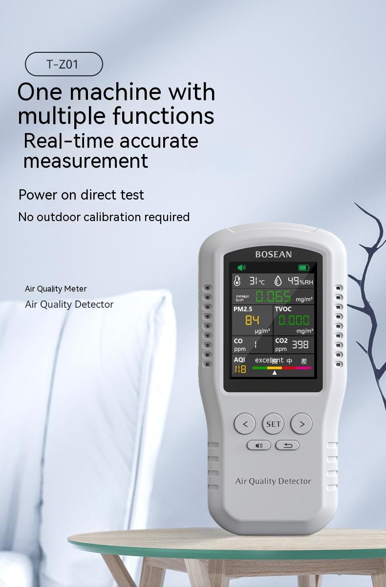 High Precision Formaldehyde Measuring Instrument Formaldehyde Measuring Household Indoor Air Quality Tester view 5
