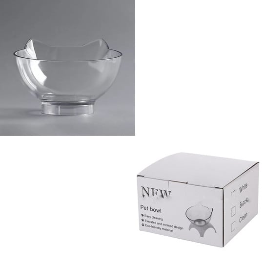Cat Elevated Feeder Stand With Transparent Bowl view 4