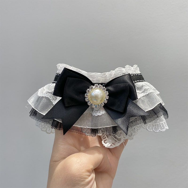 Cat Bib Collar Dog Drool Towel Pet Bow Tie view 5
