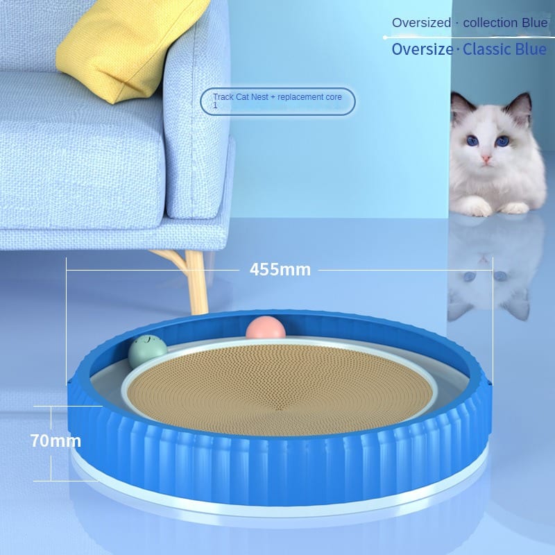NEW Round Cat Scratching Board Wear-resistant Anti-scratch Claw Grinder Furniture Protector Pet Products view 25