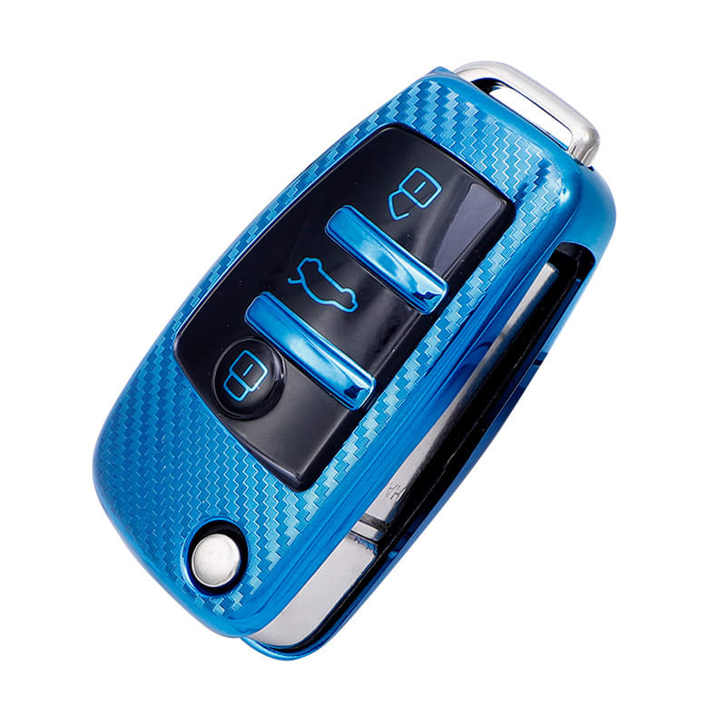 Carbon Fiber Pattern Car Key Protector view 4