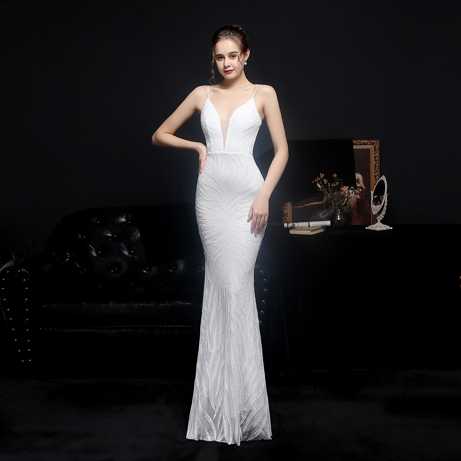  New Sequined Mermaid Evening Dress view 5