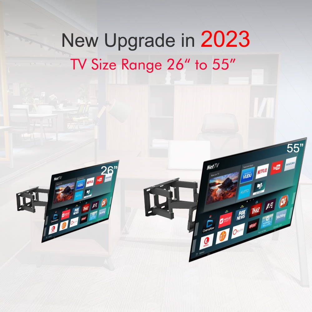 TMDS-105 Up And Down Angle 10 Degrees, Left And Right Angle 30 Degrees, Wall Mounted TV Stand 40kg view 11