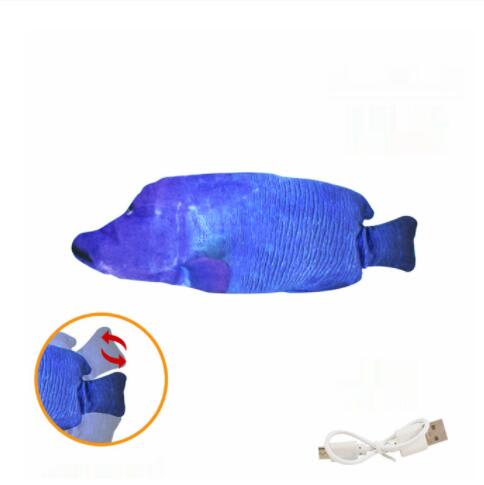 Electric Funny Cat Simulation Fish Beating Usb Jumping Cat Toy view 38