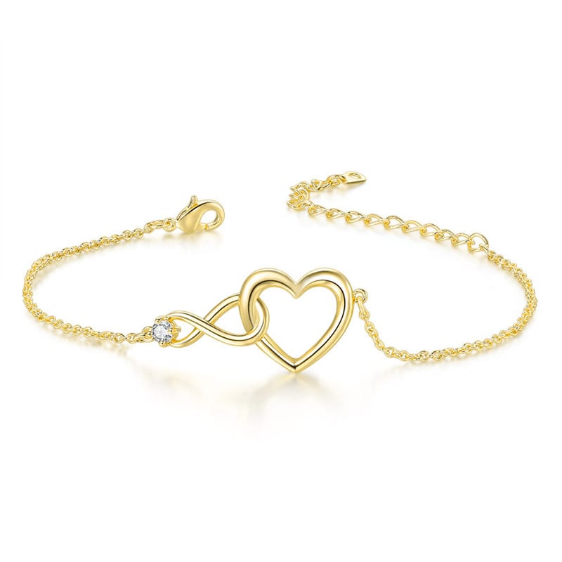Heart-shape Bracelet Fashion Jewelry Versatile Love Bracelet Gift For Girlfriend Valentine's Day view 5