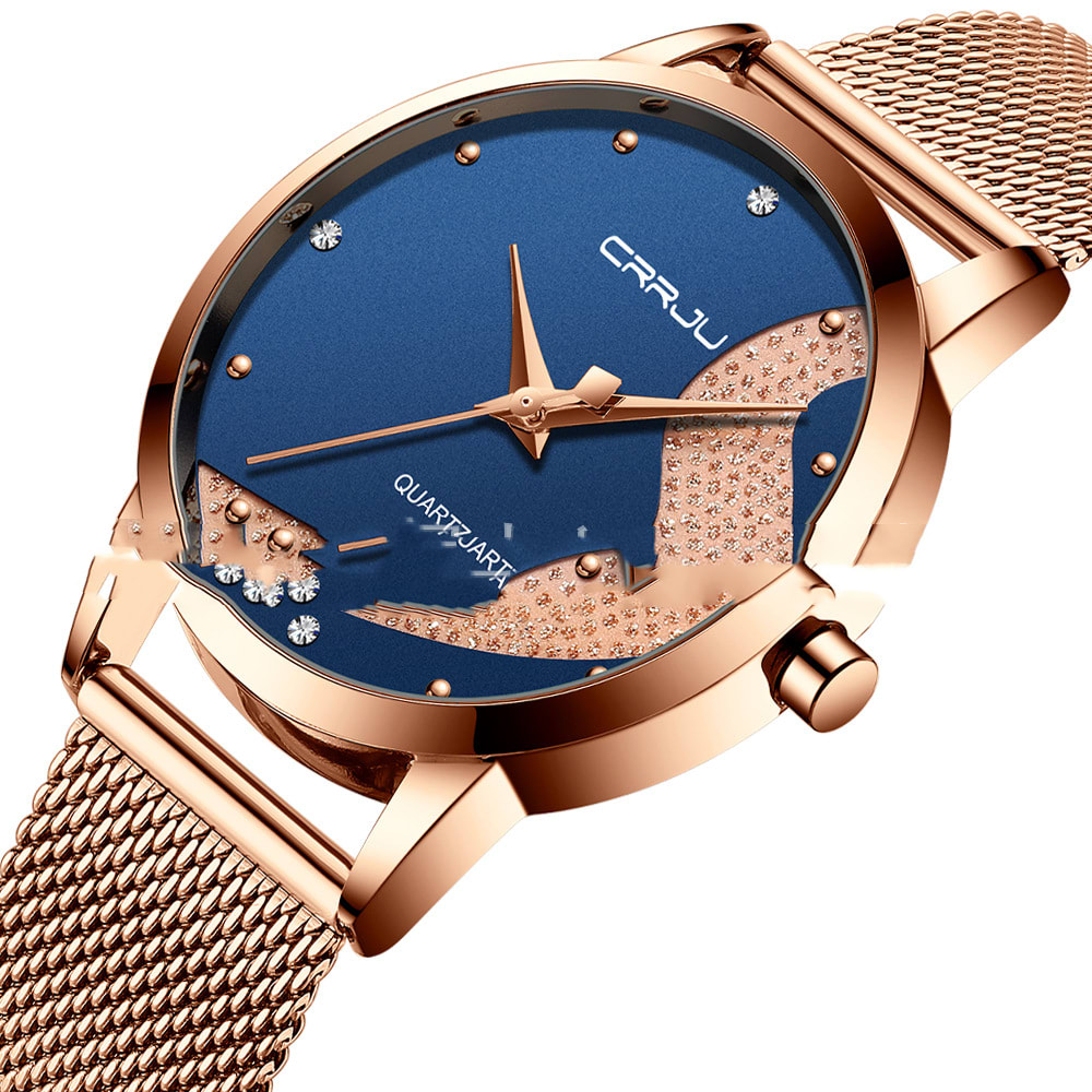 Simple Personality Couple Mesh Belt Genuine Watch view 2