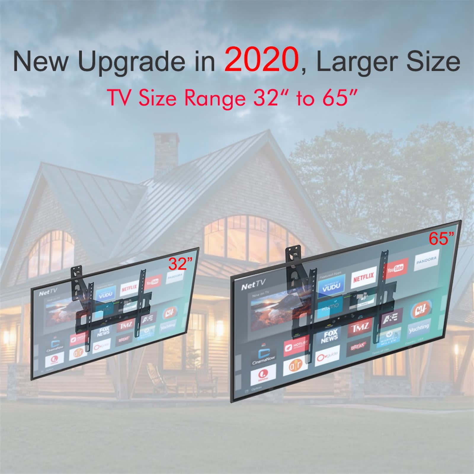 32-65 Inch Single Pendulum Small Base TV Stand TMXD-103 Load Bearing 35KG view 9