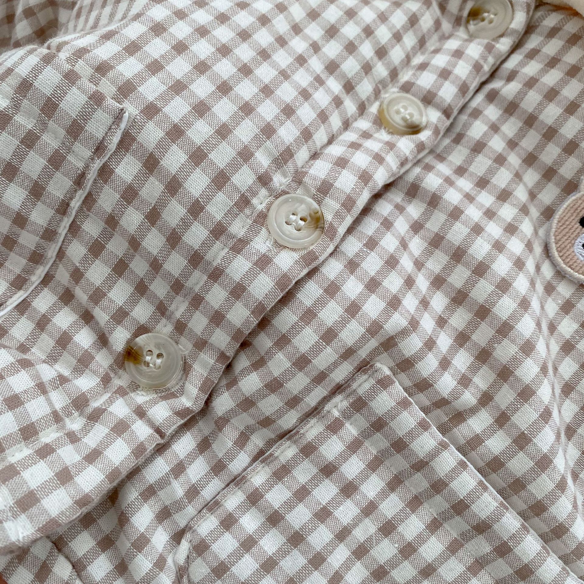 Baby Winter Coat Men's And Women's Korean-style Plaid Bear Quilted To Keep Warm Cotton-padded Jacket Thickened Children's Cotton Clothes view 10