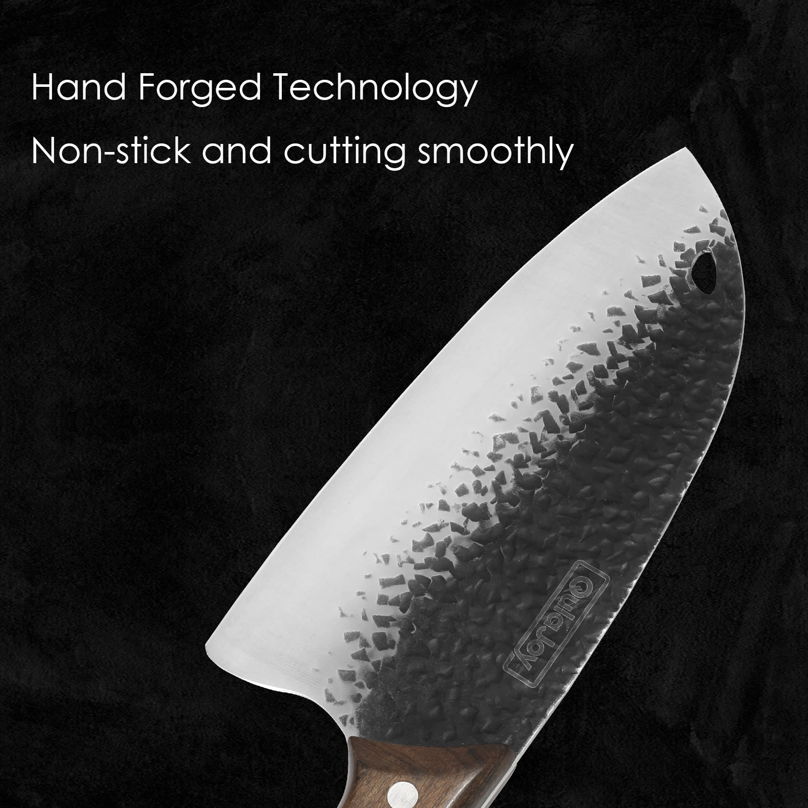 Qulajoy Meat Cleaver Knife - 7.3 Inch High Carbon Stainless Steel Butcher Knife For Meat Cutting Slicing Vegetables- Professional Chopper Knife For Home Kitchen Chef Knife view 7