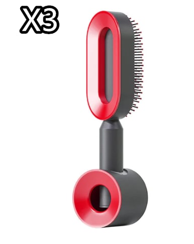 Self Cleaning Hair Brush For Women One-key Cleaning Hair Loss Airbag Massage Scalp Comb Anti-Static Hairbrush view 76