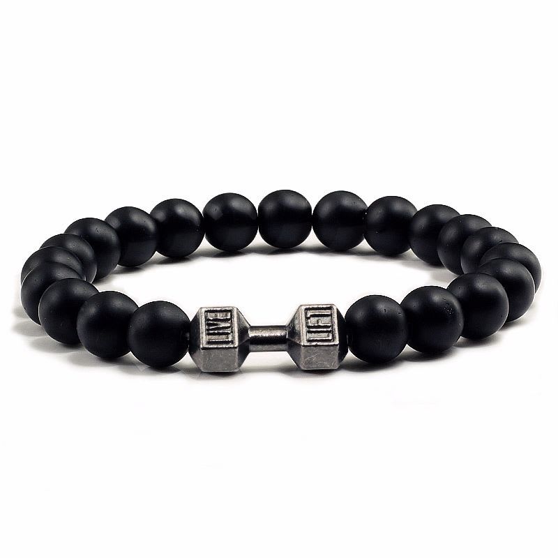 Natural Volcanic Stone Beads Bracelets Black Lava Men Women Bracelet Aromatherapy Essential Oil Diffuser Bangle view 8
