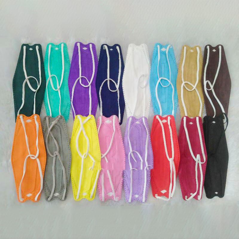 Filter Masker Korea KF94 Hijab Headloop 10pcs 4D Adult Mask view 3