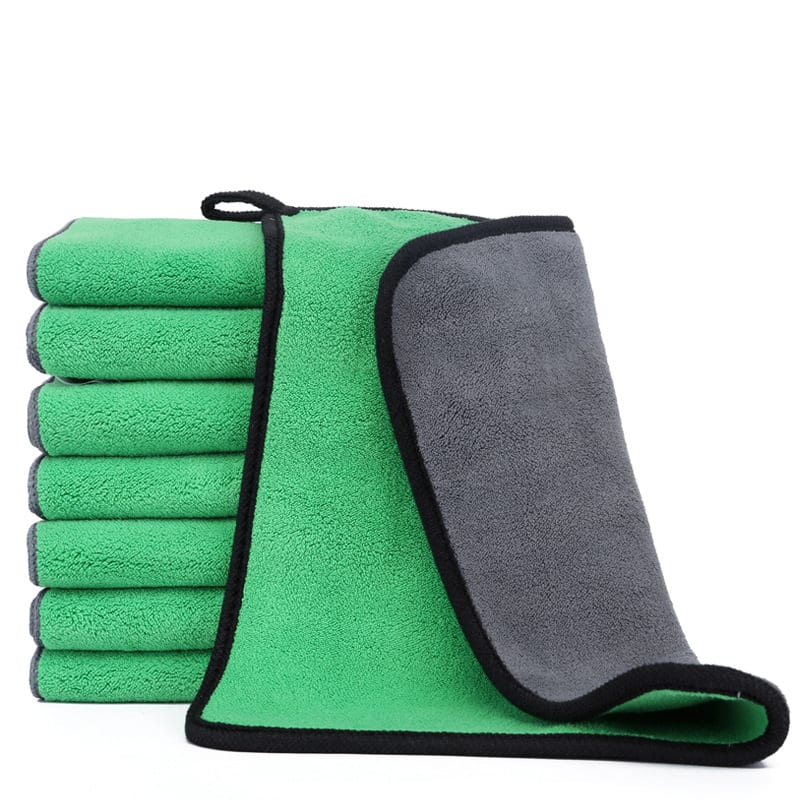 Two Color Double Sided Cleaning Car Wash Towel view 6