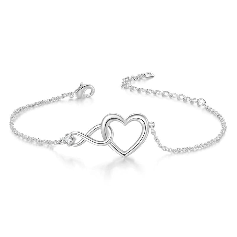 Heart-shape Bracelet Fashion Jewelry Versatile Love Bracelet Gift For Girlfriend Valentine's Day view 6