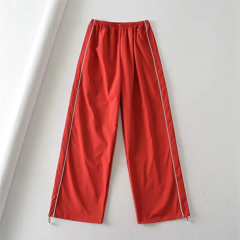 Women's Drawstring Striped Quick-drying Casual Pants view 4