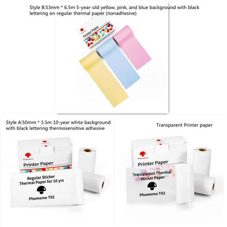 Portable Mini Thermal Label Printer Home Photo Printer Student Wrong Question Printer Bluetooth-compatible Mini Label Printer Price Tag view 92