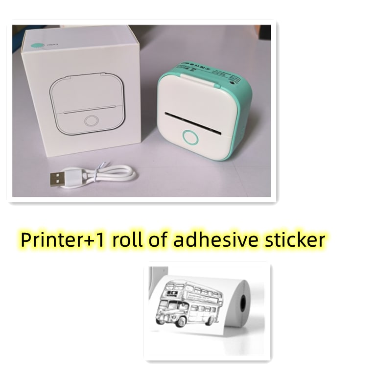 Portable Mini Thermal Label Printer Home Photo Printer Student Wrong Question Printer Bluetooth-compatible Mini Label Printer Price Tag view 46