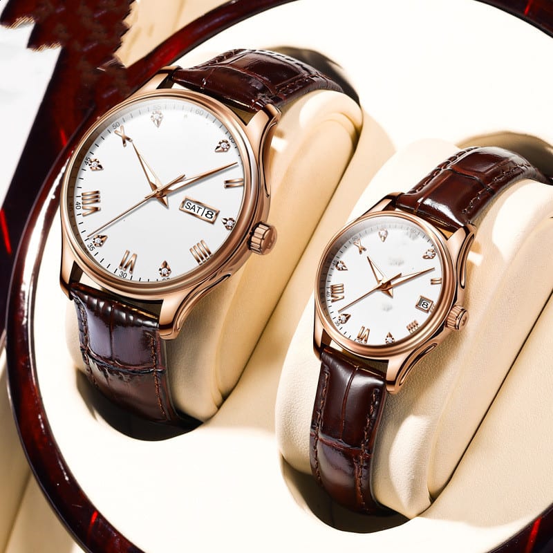 Men's And Women's Fashion Casual Diamond-set Waterproof Mechanical Watch view 3
