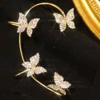 Fashion Earring Butterfly Ear Clip And Ear Hook Jewelry view 7
