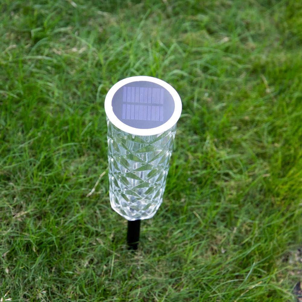 Solar Garden Lamp 10 Colors Changing Crystal Lamp Rose Light Shape LED Romantic Diamond Atmosphere Project Light view 8