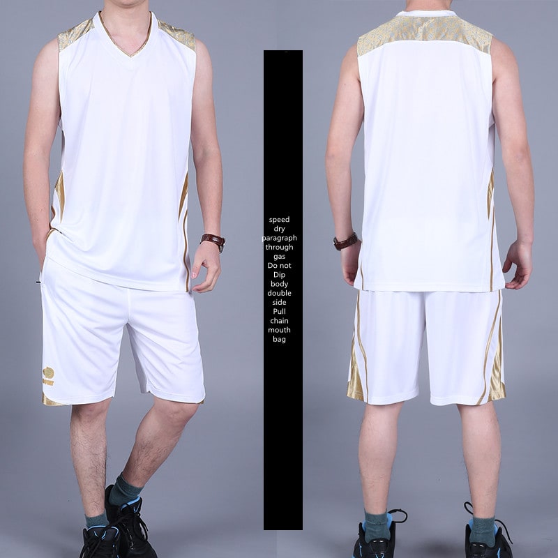 Basketball Sports Suit Men's Summer Casual Wear Sleeveless Thin Vest Running Suit Shorts Sportswear view 13