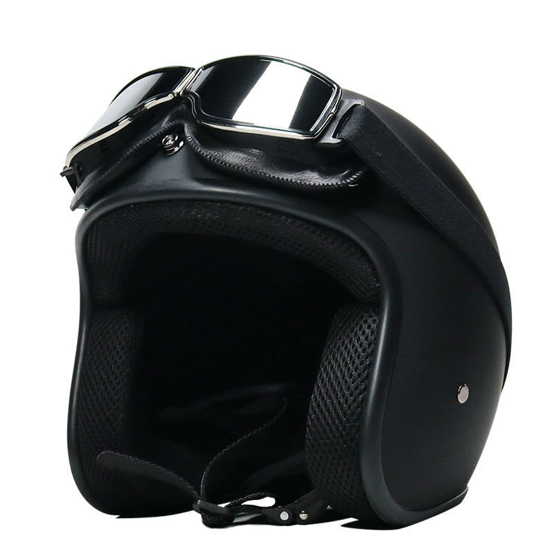 Retro Motorcycle Helmet Male Motorcycle view 7