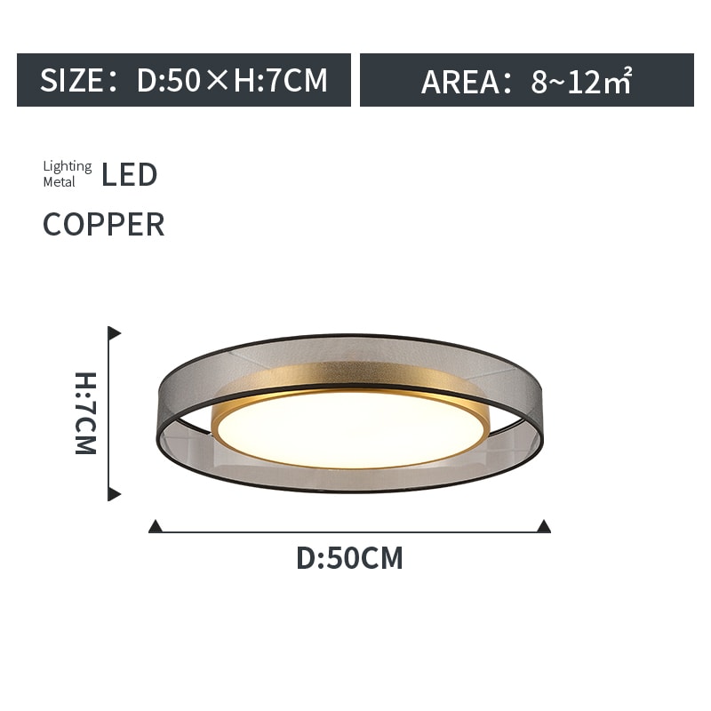 Round Living Room Ceiling Lamp view 2
