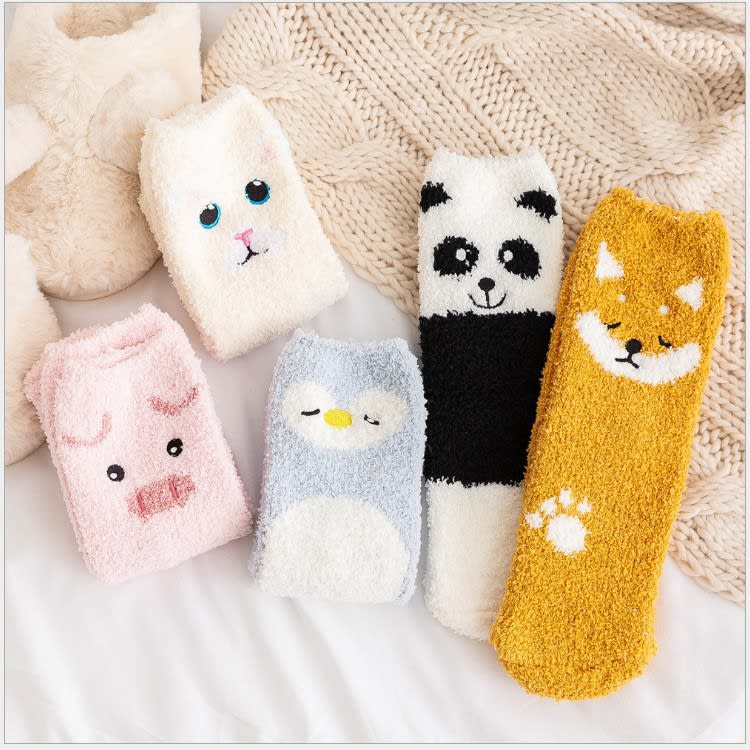 Cute Cartoon Animal Thickened Warm Women's Socks view 7