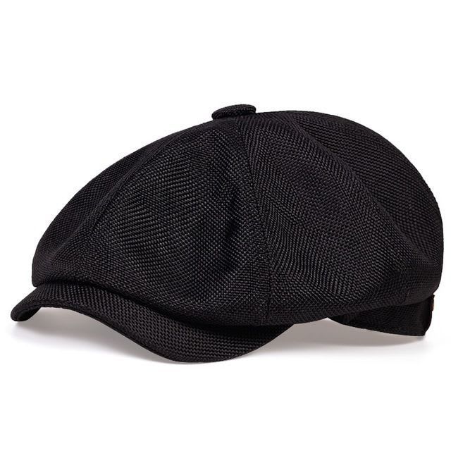 Octagonal Hat Men Spring And Summer Thin Linen Breathable Duck Tongue view 2
