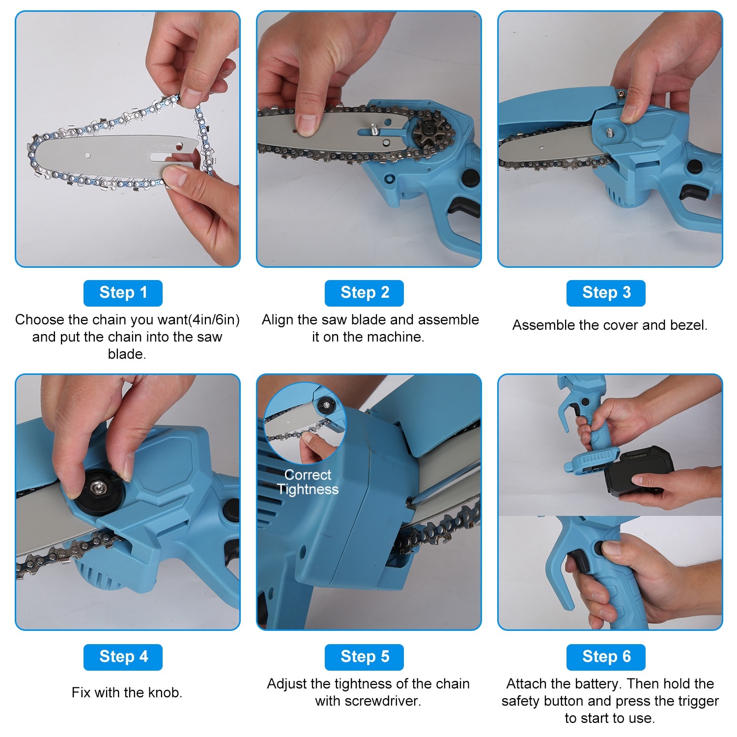 Mini 4-inch And 6-inch Chain Saws Will Not Be Shipped On Weekends view 8