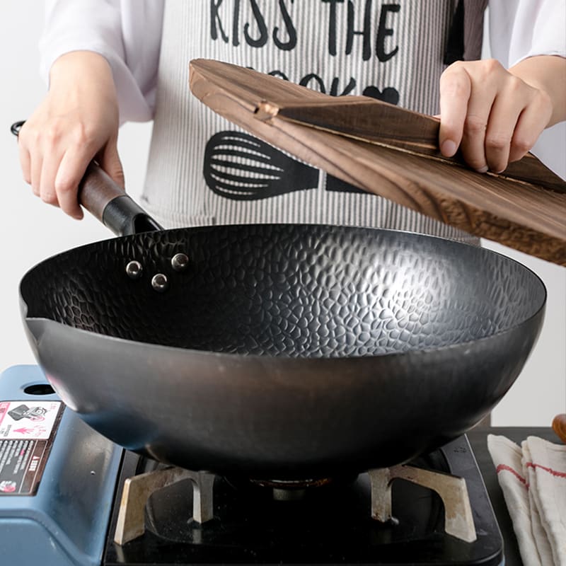 Iron Pan Traditional Iron Wok Handmade view 11