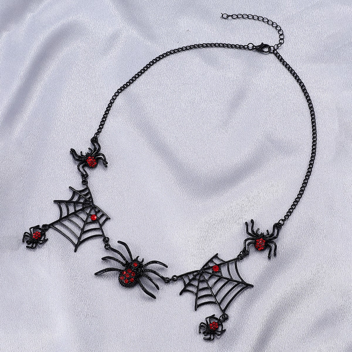 Halloween Spider And Spider Web Necklace Personality Clavicle Necklace Fashion Jewelry Accessories view 2