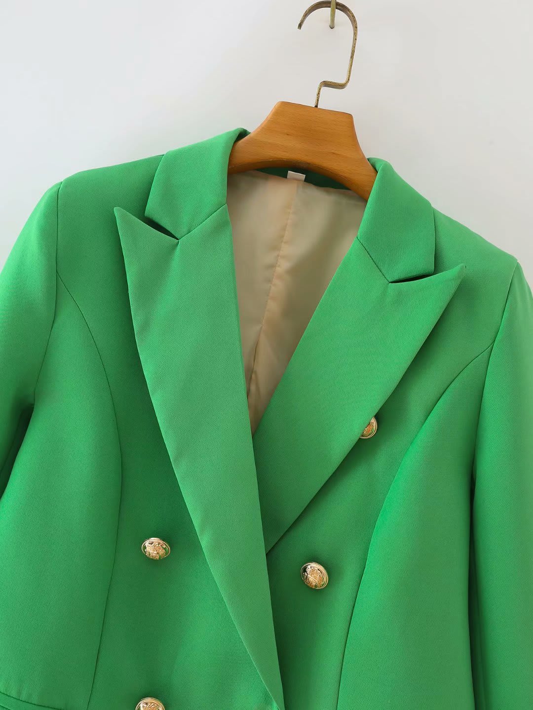 Women's Suit Long Sleeve Short Jacket French Double Breasted view 4