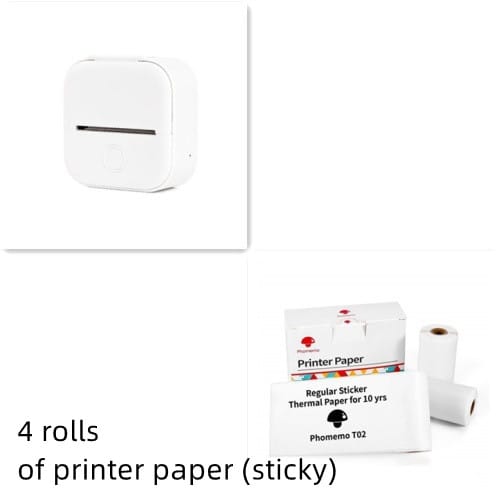 Portable Mini Thermal Label Printer Home Photo Printer Student Wrong Question Printer Bluetooth-compatible Mini Label Printer Price Tag view 61