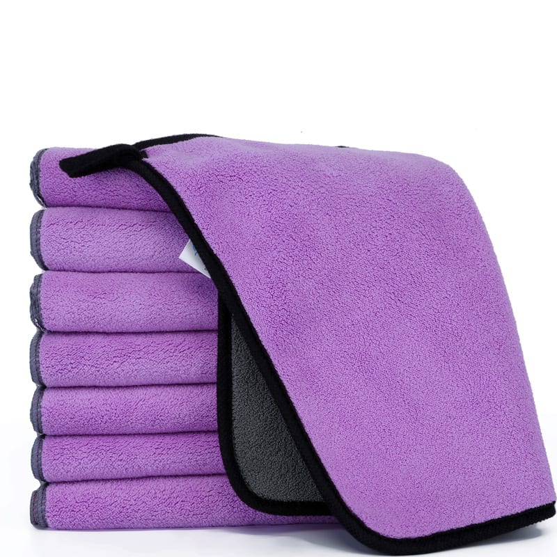 Two Color Double Sided Cleaning Car Wash Towel view 2
