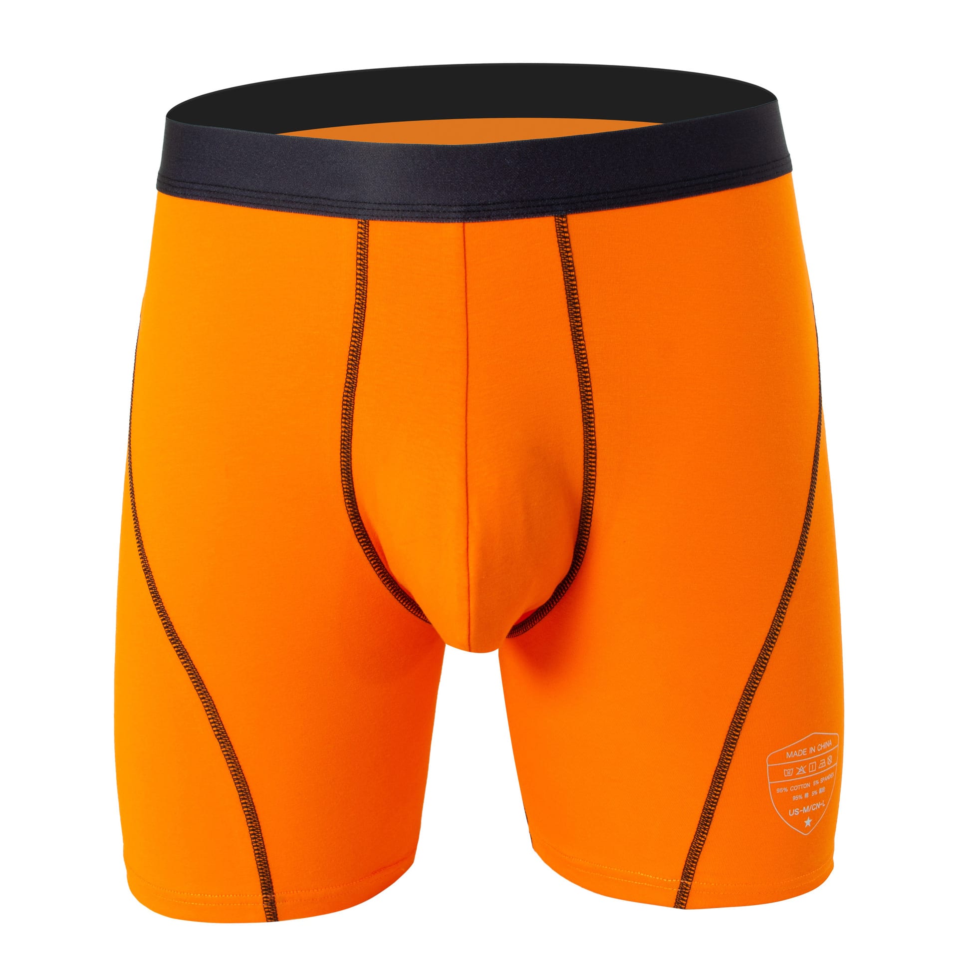Sports Three-point Pants Lengthened Anti-wear Leg Breathable Men's Underwear view 4