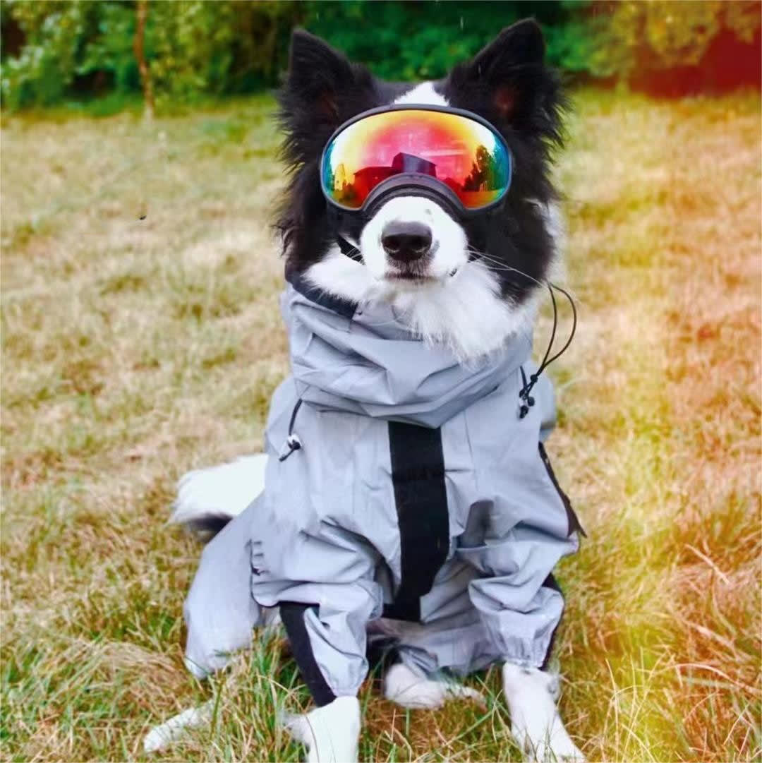 Dog Raincoat Tactical Reflective Shell Jacket Waterproof Poncho Clothing view 4