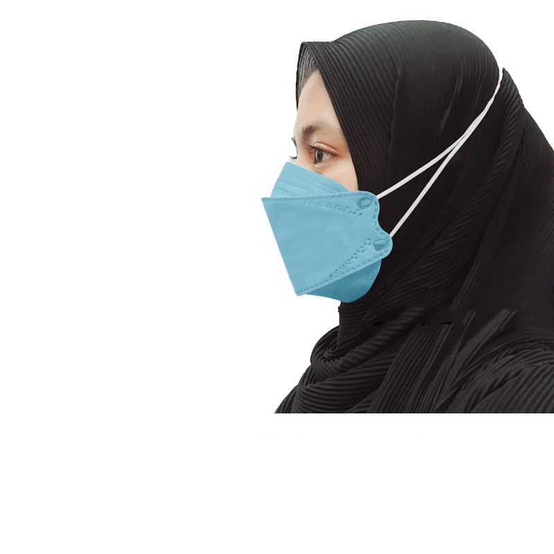Filter Masker Korea KF94 Hijab Headloop 10pcs 4D Adult Mask view 7