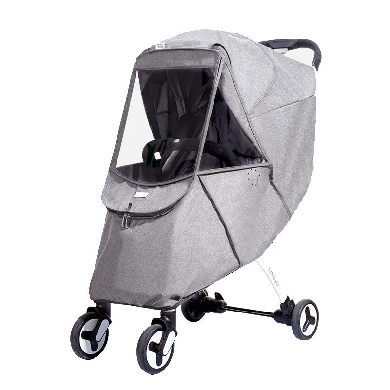 Stroller Windshield Rain Cover Universal Warm Winter Children Wind And Rain Protection view 4