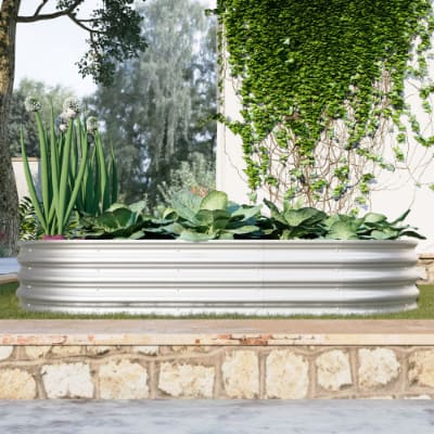 2Pcs 6x3x1ft Raised Garden Bed Kit, Galvanized Planter Raised Garden Beds For Outdoor For Vegetables,Flowers &Herbs, Heavy Duty, Rust-Resistant, Easy Assembly view 8