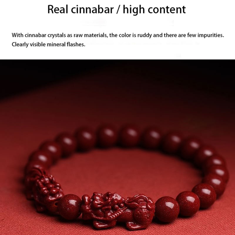 Cinnabar Double Pixiu Bracelet view 16