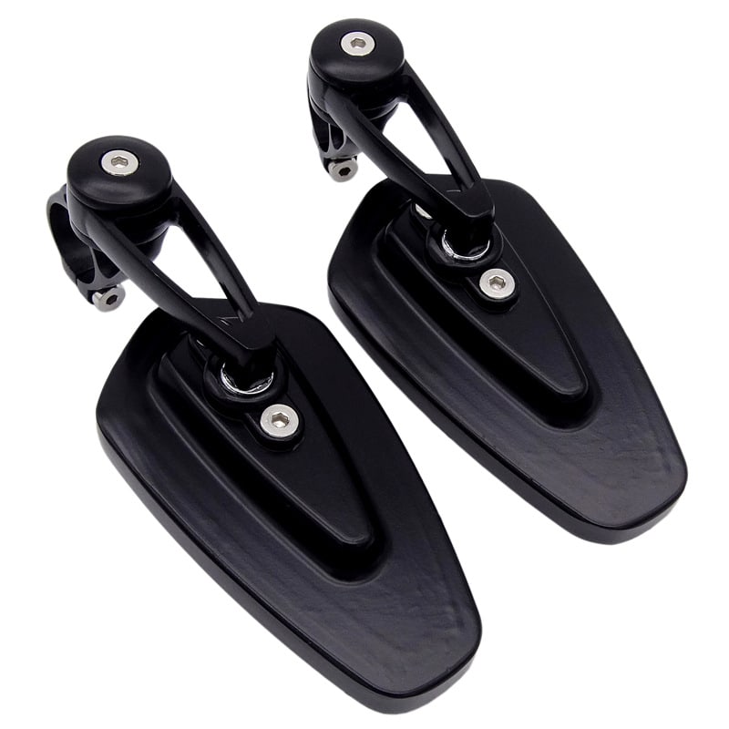 CNC Handlebar Rearview  Modified Reversing Reflector With White Glass view 2
