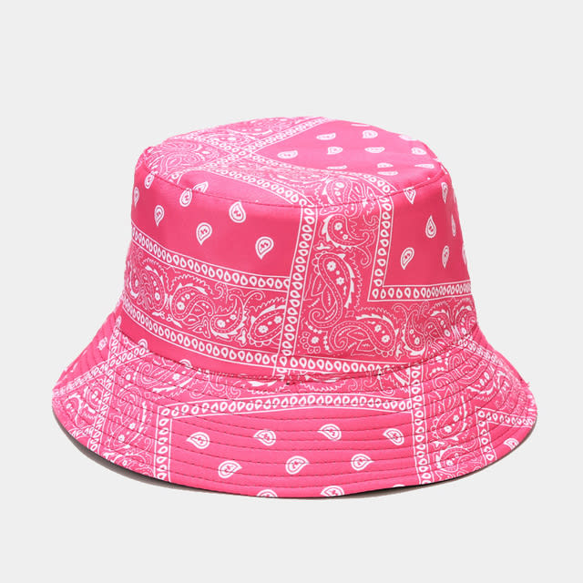Bandana Print Bucket Hats With Multiple Colorways view 8