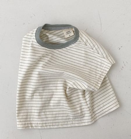 Korean Style Baby Casual Striped Short-sleeved T-shirt view 6