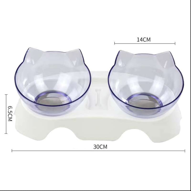 Cat Elevated Feeder Stand With Transparent Bowl view 14