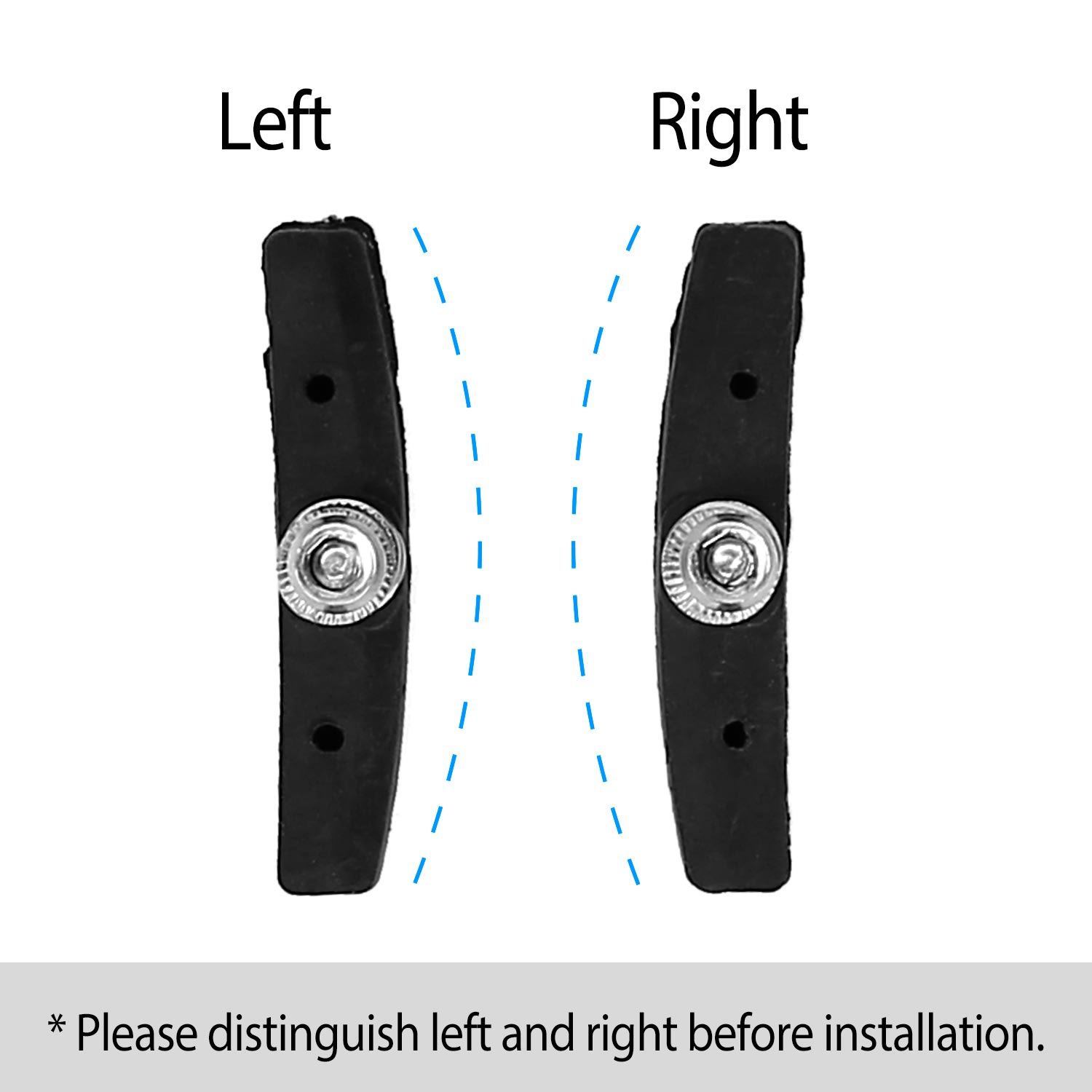 5 Pairs V Bike Brake Pads Road Mountain Bicycle V-Brake Blocks Set 70mm Non-Slip V Bicycle Stop Caliper With Hex Nuts And Spacers view 5