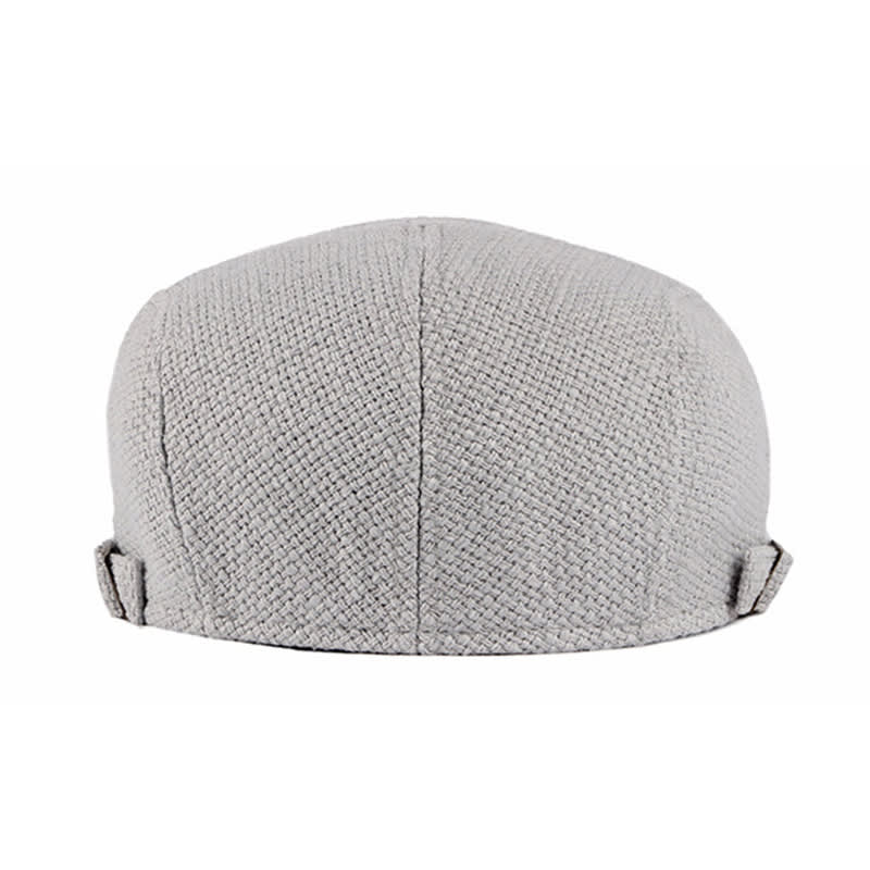 Breathable Cotton And Linen Beret Male British Retro view 5