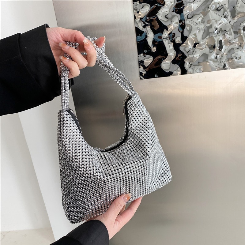 Women's Diamond Inlaid Portable Bucket Bag view 4