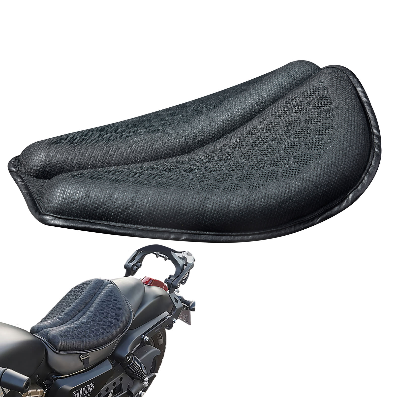 Motorcycle Cushion Shock Absorption Thickened, Sun Proof And Breathable view 6