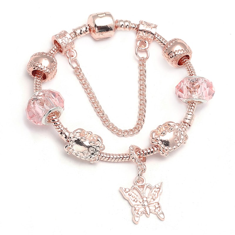 Fashion Love Geometric Rose Gold Bracelet Women's Jewelry view 6